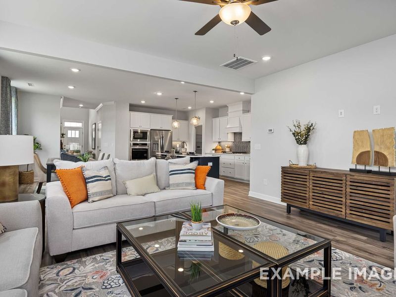 Furnished interior view inside a new home in Woodland Crossing, Zebulon (Image 15).
