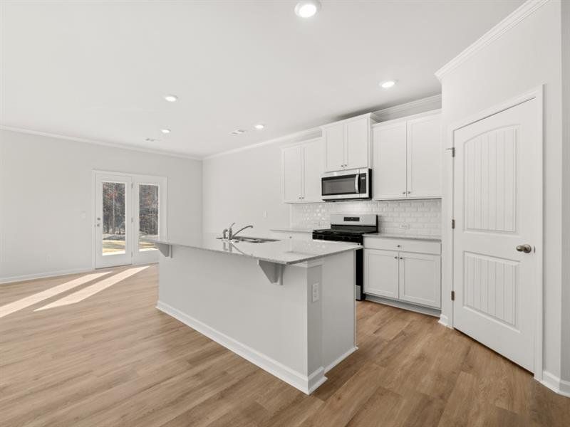 Furnished interior view inside a new home in Hamptons at Riverwood South, Dallas (Image 9).