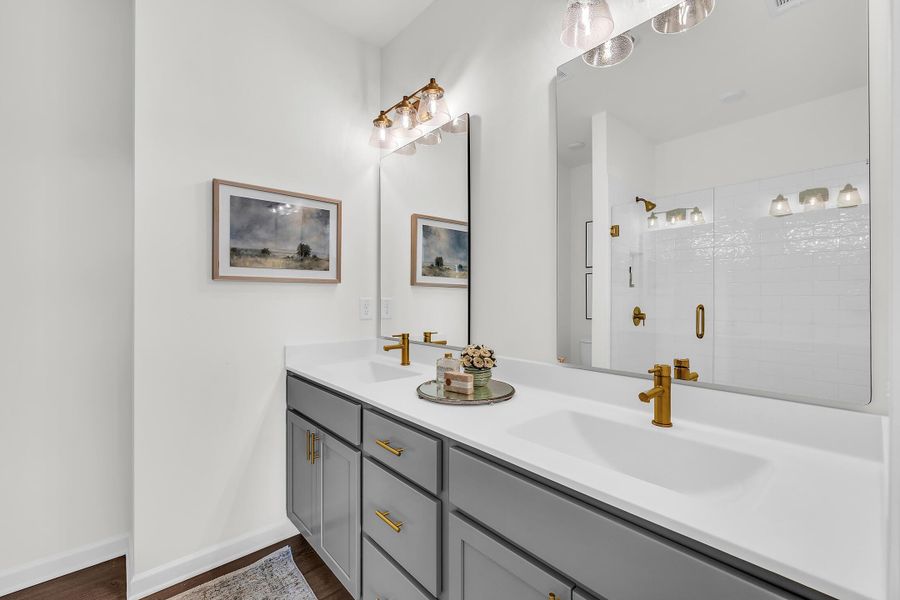 Furnished interior view inside a new home in BelleWether, Chattanooga (Image 8).