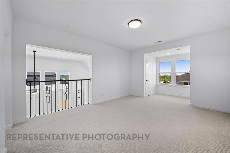 Spacious, unfurnished interior of a new home in Wildflower Ranch: Artisan Series - 60ft. lots, Dish (Image 18). Spacious, unfurnished interior of a new home in Wildflower Ranch: Artisan Series - 60ft. lots, Dish (Image 18).