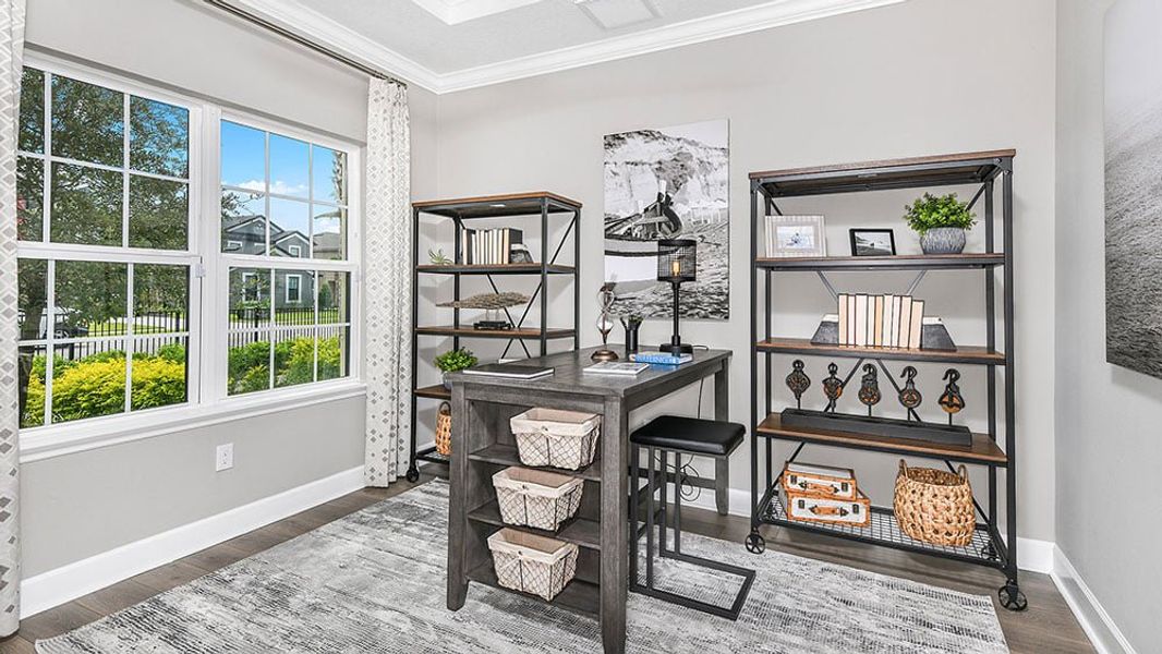 Representative furnished interior of a home built from the Saint Thomas by Taylor Morrison in Central Park, Port St. Lucie (Image 32).