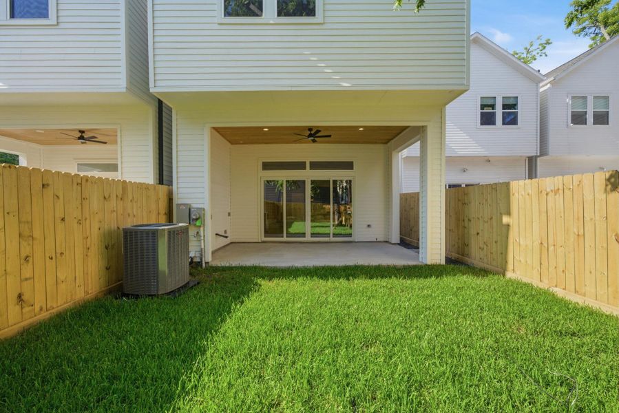 Exterior details and patio area of a home in , Houston (Image 21).