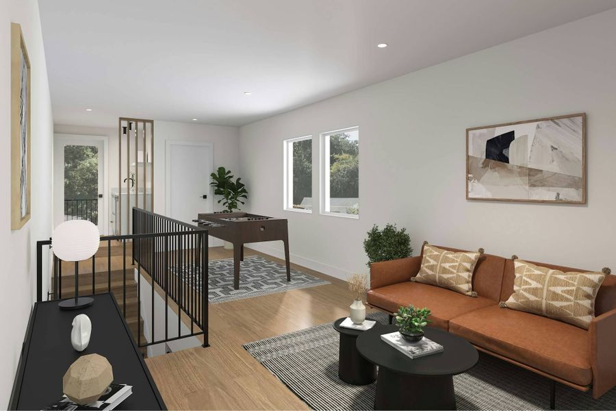 Furnished interior view inside a new home in , Denver (Image 6).