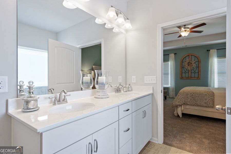 Furnished interior view inside a new home in Bryson Farms, Byron (Image 15).