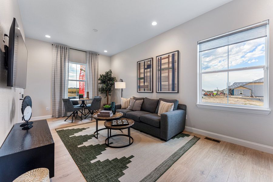 Furnished interior view inside a new home in Macanta, Castle Rock (Image 20).
