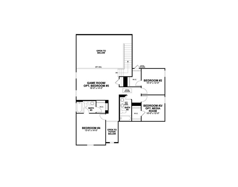 2D floor plan layout of this home in Colony at Cole Springs, Buda, TX (Image 3). 2D floor plan layout of this home in Colony at Cole Springs, Buda, TX (Image 3).