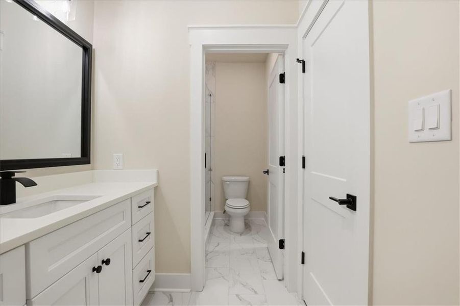 Furnished interior view inside a new home in , Monroe (Image 48).
