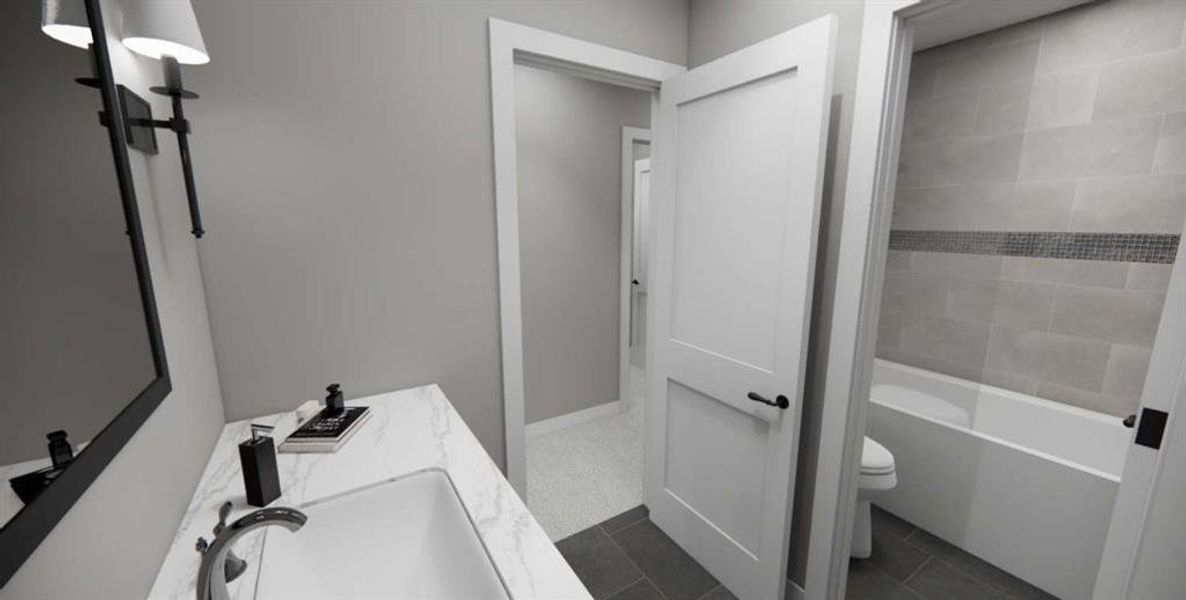 Furnished interior view inside a new home in , Carrollton (Image 47).