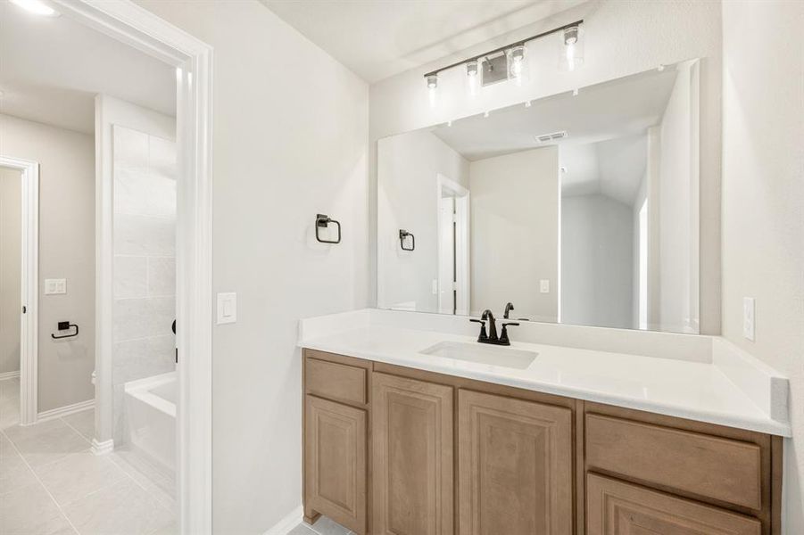 Furnished interior view inside a new home in Timberbrook 3B-4A, Justin (Image 14).