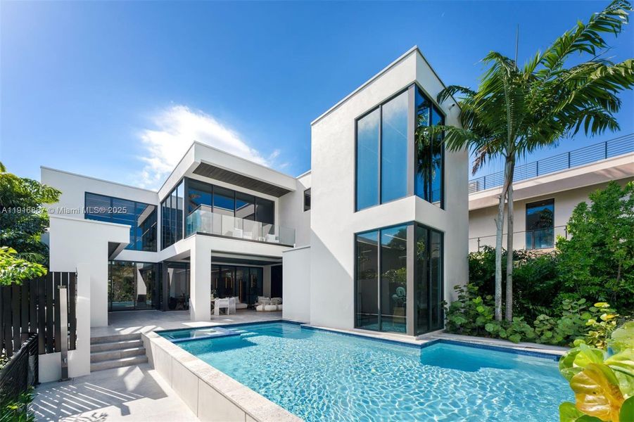 Exterior details and patio area of a home in , Miami (Image 3).