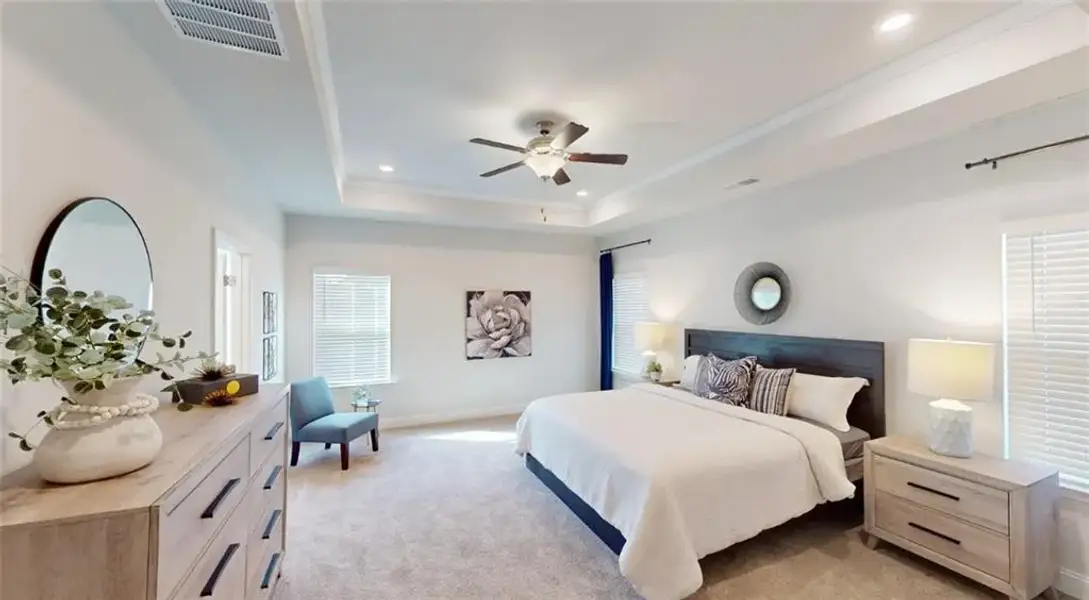 Furnished interior view inside a new home in Mirror Lake at South Harbour, Villa Rica (Image 14).