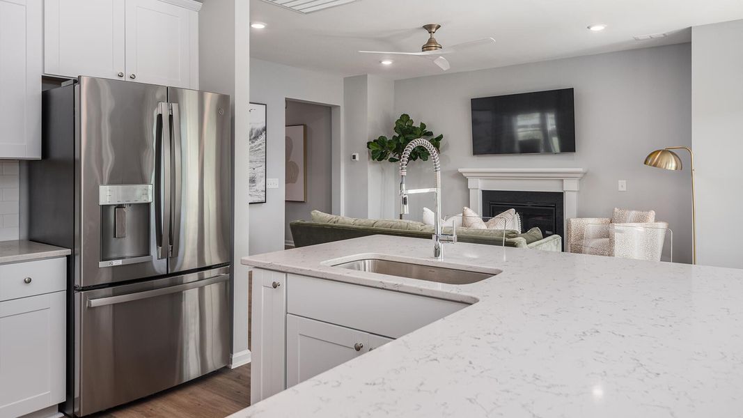 Furnished interior view inside a new home in Sweetgrass at Summers Corner, Summerville (Image 3).