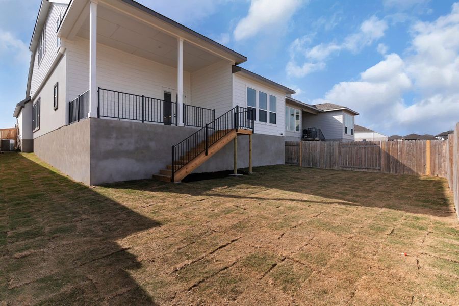 Exterior details and patio area of a home in Nolina, Georgetown (Image 26).