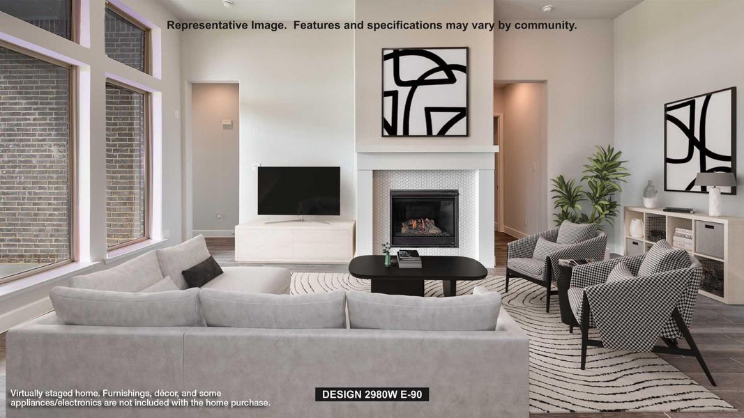 Furnished interior view inside a new home in Riceland, Mont Belvieu (Image 5).