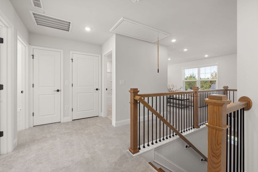 Upstairs Living, Open & Bright