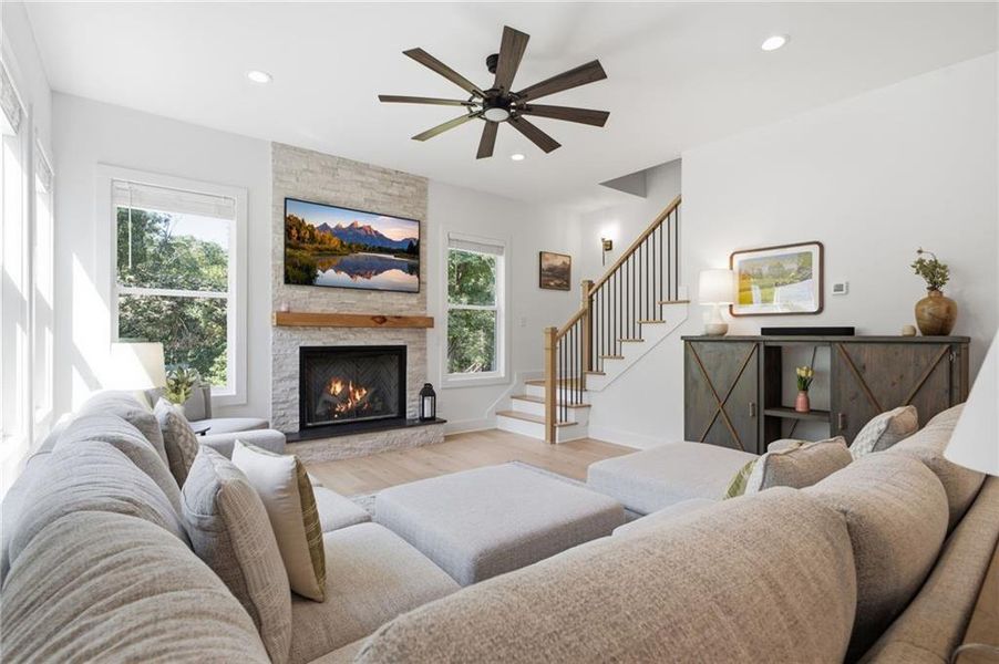 Furnished interior view inside a new home in , Cumming (Image 26).