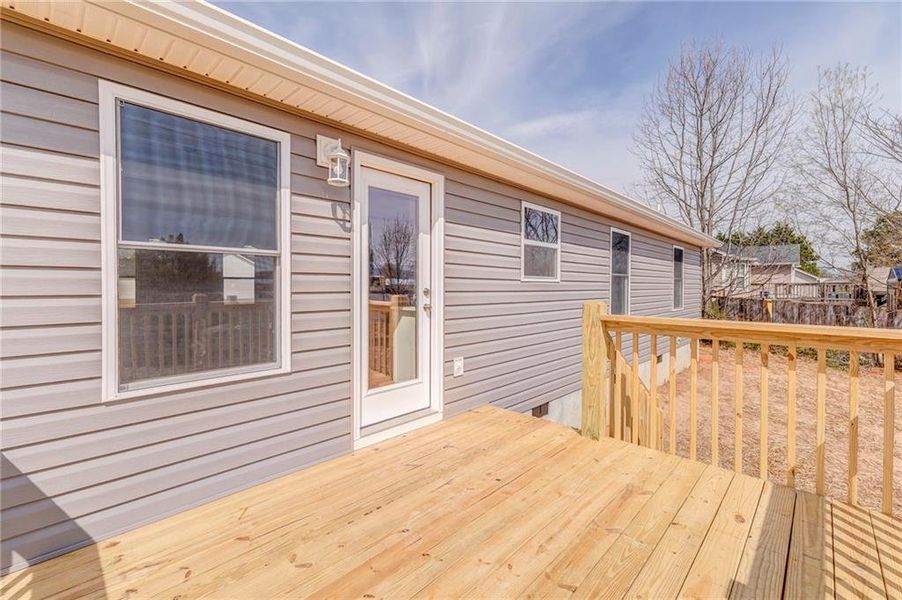 Exterior details and patio area of a home in , Eton (Image 24).