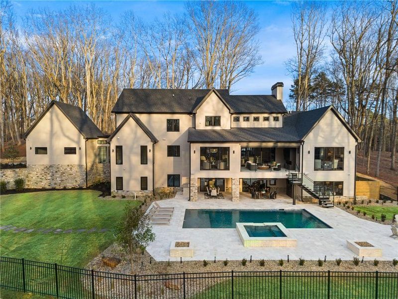 Front exterior of a new home in , Canton, GA, highlighting curb appeal (Image 29).