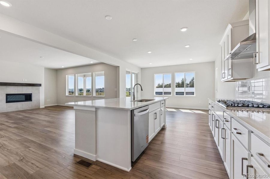 Furnished interior view inside a new home in Prestige Collection at Parkdale Commons, Lafayette (Image 8).