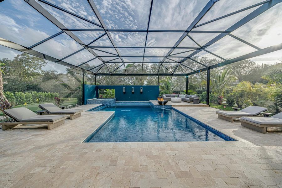 2D floor plan layout for the Sand Dollar Grande by GHO Homes in The Strand, Indian River Shores, FL (Image 5).