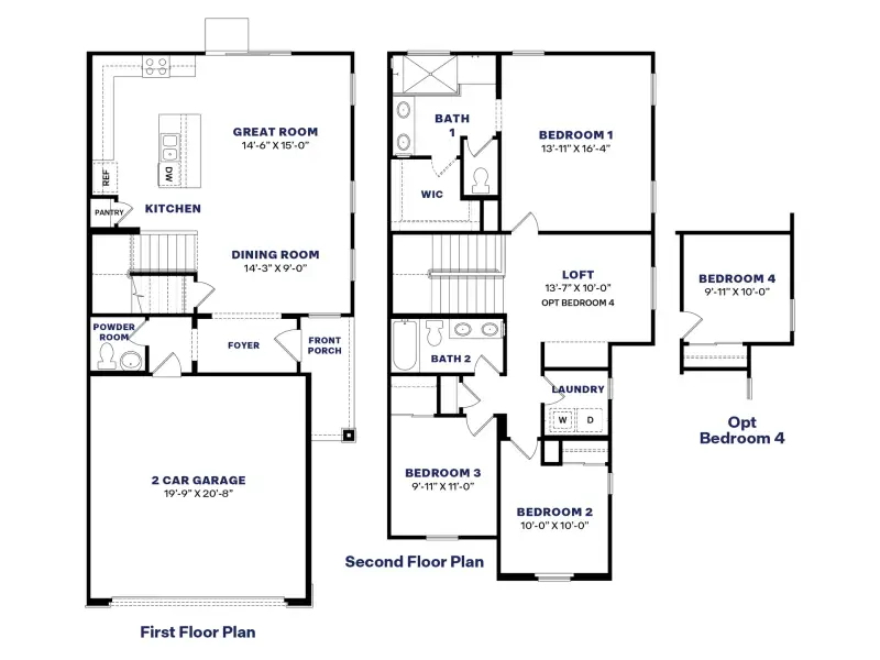 2D floor plan layout for the Hartford by D.R. Horton in Upper Canyon, Phoenix, AZ (Image 3). 2D floor plan layout for the Hartford by D.R. Horton in Upper Canyon, Phoenix, AZ (Image 3).
