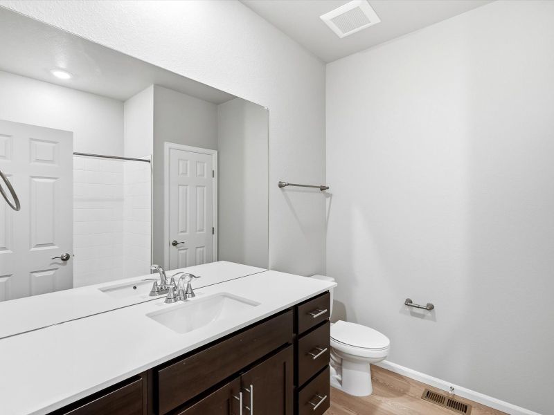 Furnished interior view inside a new home in Poudre Heights: The Alpine Collection, Windsor (Image 7).