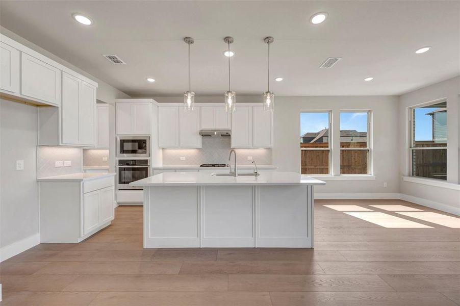 Furnished interior view inside a new home in Lily Creek at Sutton Fields, Aubrey (Image 6).