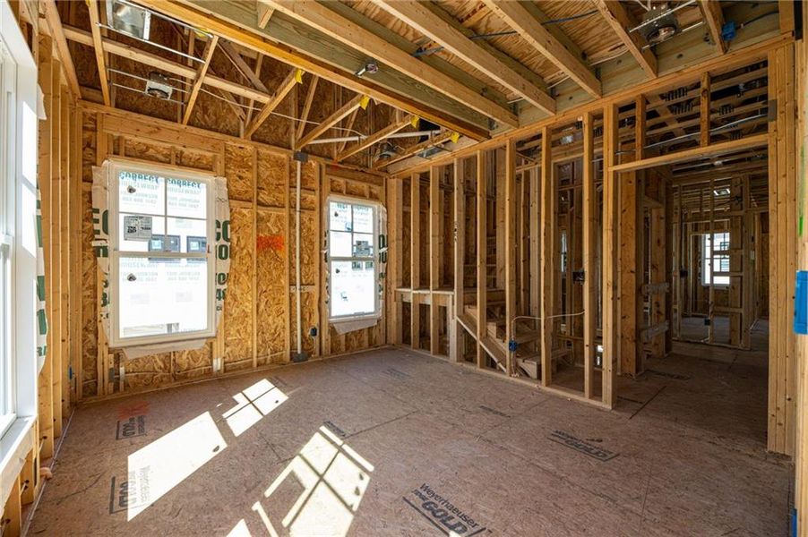 In-progress construction of a new home in , Alpharetta, GA (Image 21).