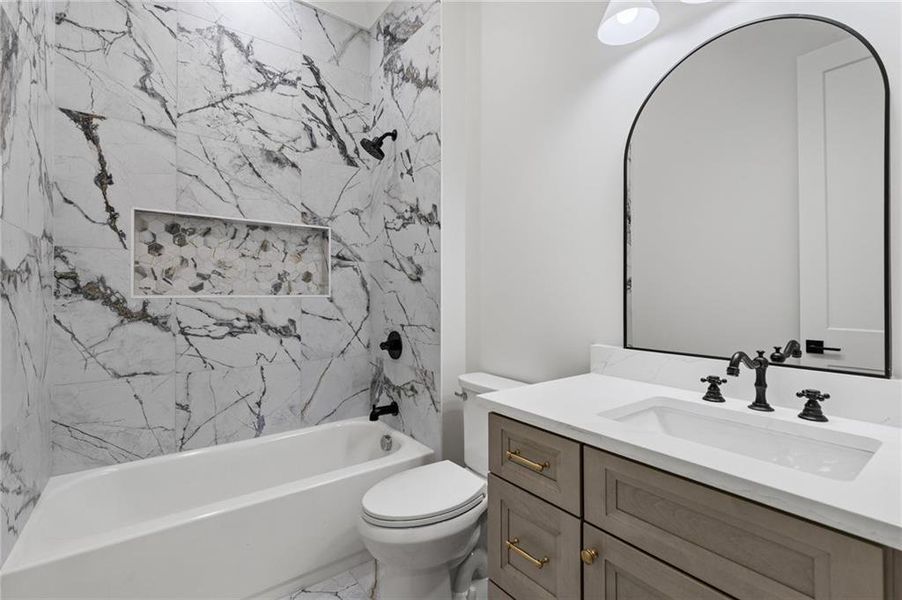 Furnished interior view inside a new home in , Dacula (Image 59).