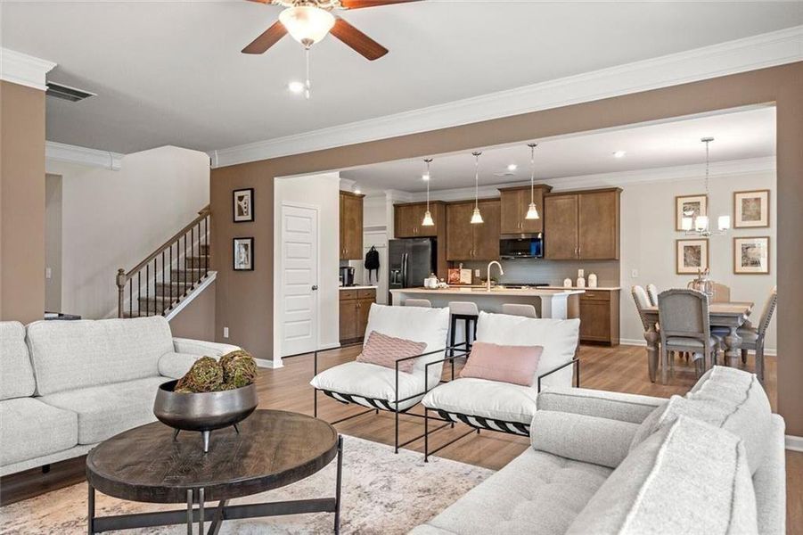 Furnished interior view inside a new home in Garrett Preserve, Douglasville (Image 30).