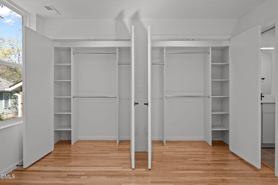 Primary closets