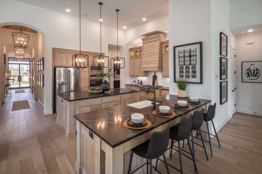 Representative furnished interior of a home built from the 216G by Highland Homes in Quail Hollow, Rockwall (Image 15).