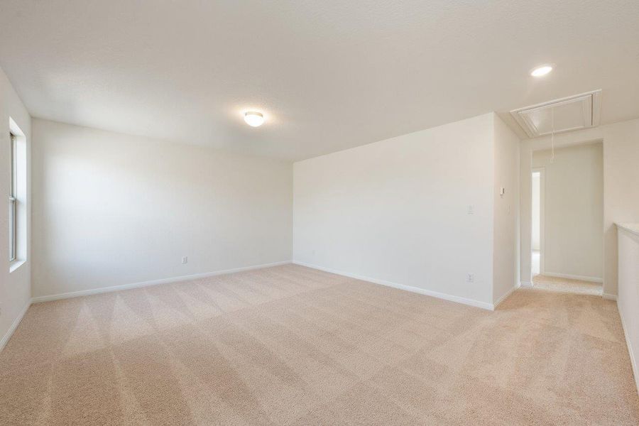Spacious, unfurnished interior of a new home in The Colony, Bastrop (Image 36). Spacious, unfurnished interior of a new home in The Colony, Bastrop (Image 36).