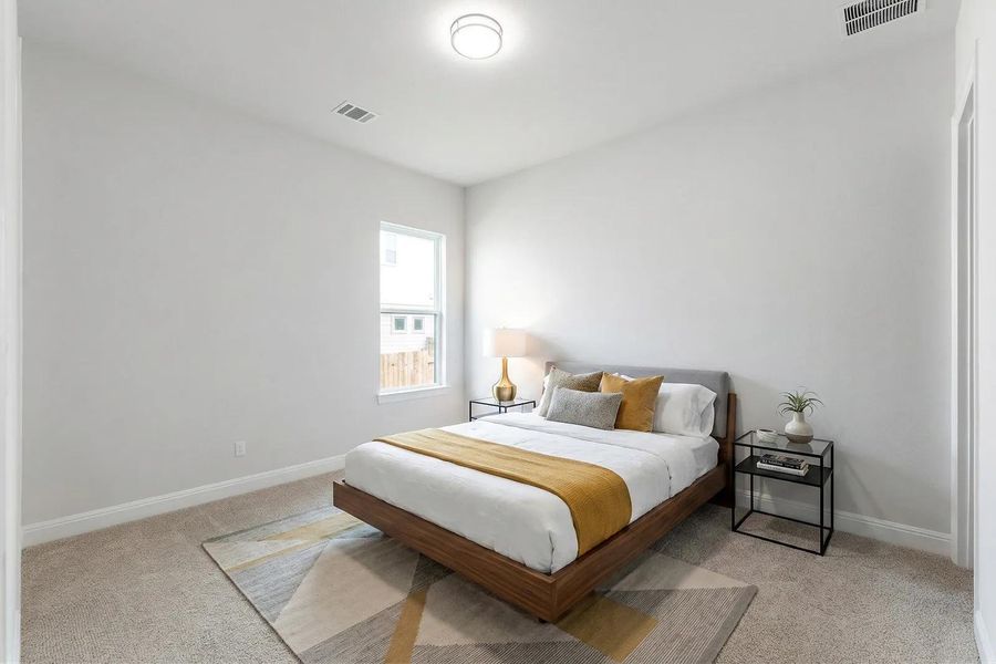 Furnished interior view inside a new home in Lariat - 80', Liberty Hill (Image 4).