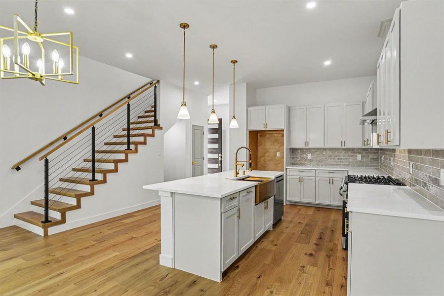 Furnished interior view inside a new home in , Dallas (Image 6).