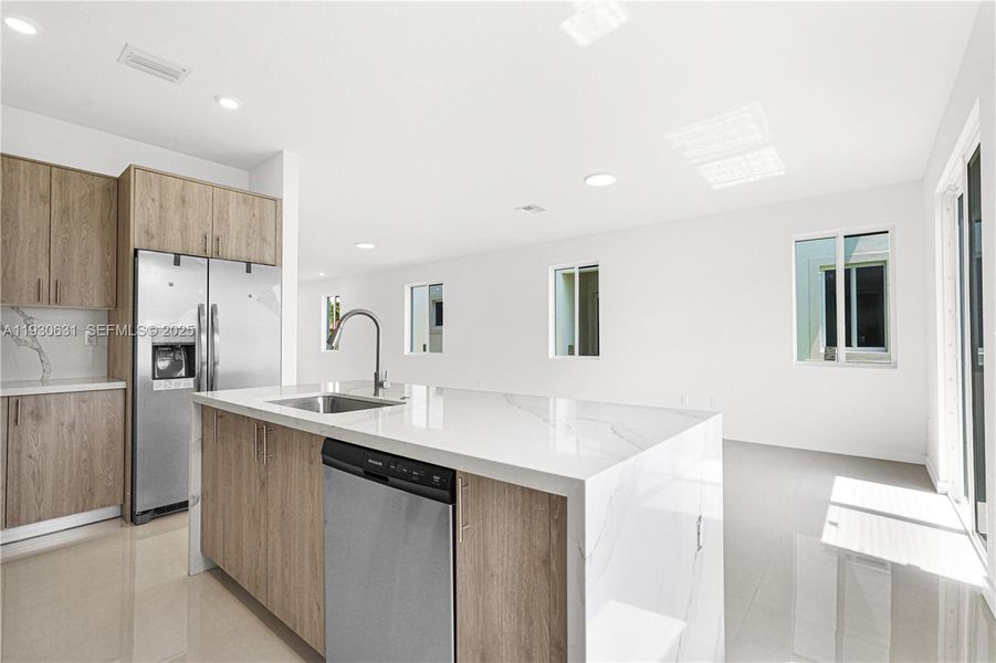 Furnished interior view inside a new home in , Miami (Image 17).