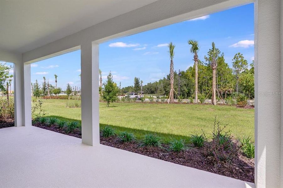 Exterior details and patio area of a home in Esplanade at Westview, Kissimmee (Image 2).