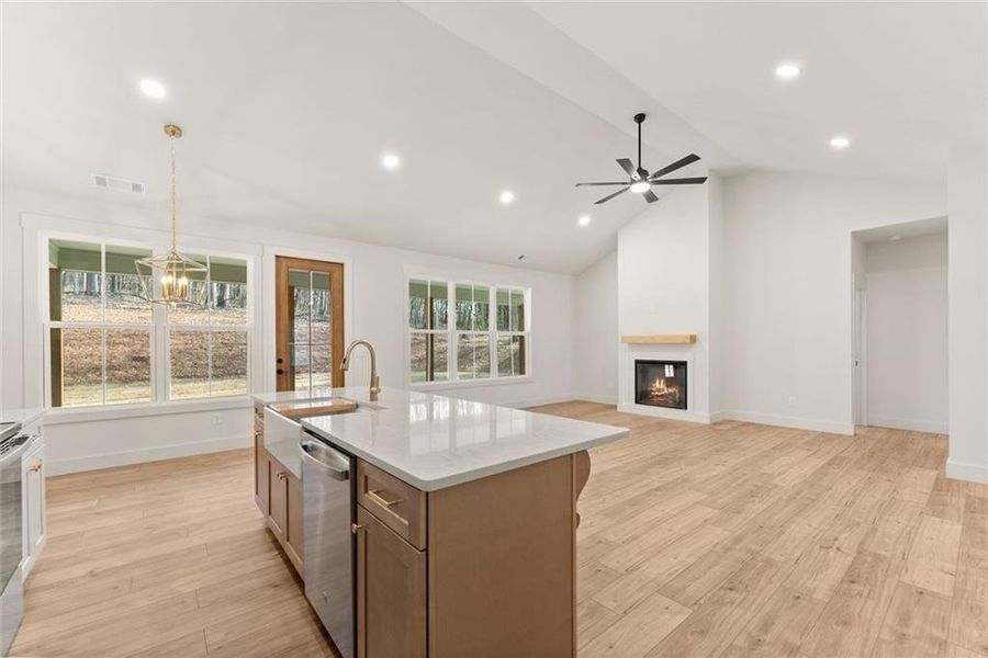 Furnished interior view inside a new home in , Cleveland (Image 10).