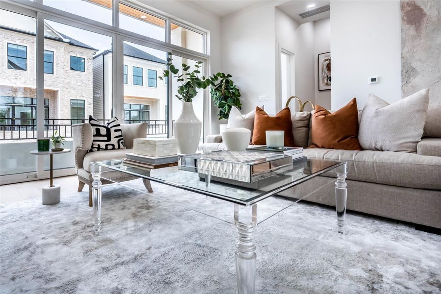 Furnished interior view inside a new home in , Houston (Image 8). Furnished interior view inside a new home in , Houston (Image 8).