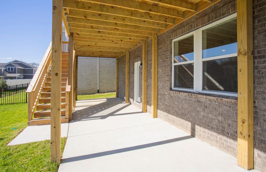 Exterior details and patio area of a home in Durham Farms, Hendersonville (Image 27). Exterior details and patio area of a home in Durham Farms, Hendersonville (Image 27).
