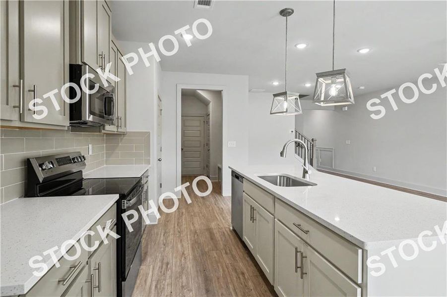 Furnished interior view inside a new home in , Norcross (Image 7).