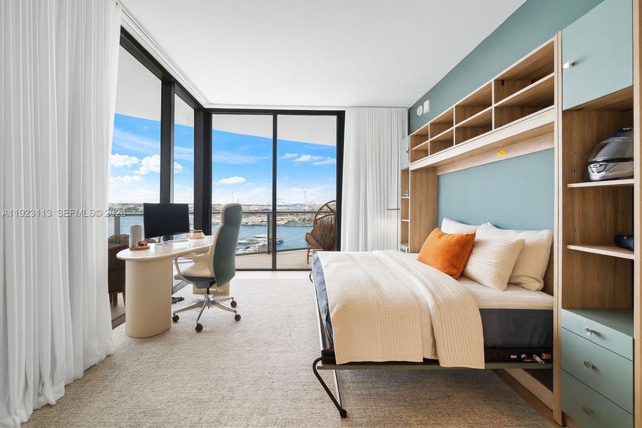 Furnished interior view inside a new home in Five Park, Miami Beach (Image 19).