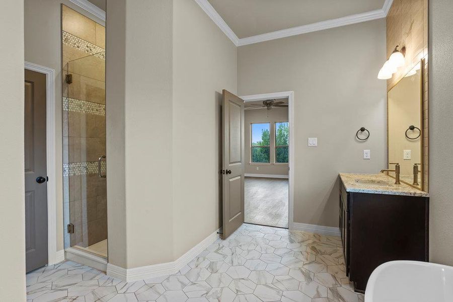 Furnished interior view inside a new home in , Belton (Image 10).