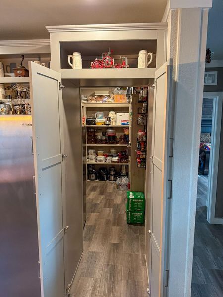 Huge walk-in pantry