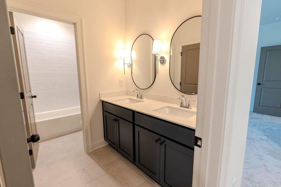Furnished interior view inside a new home in , Hoschton (Image 15).