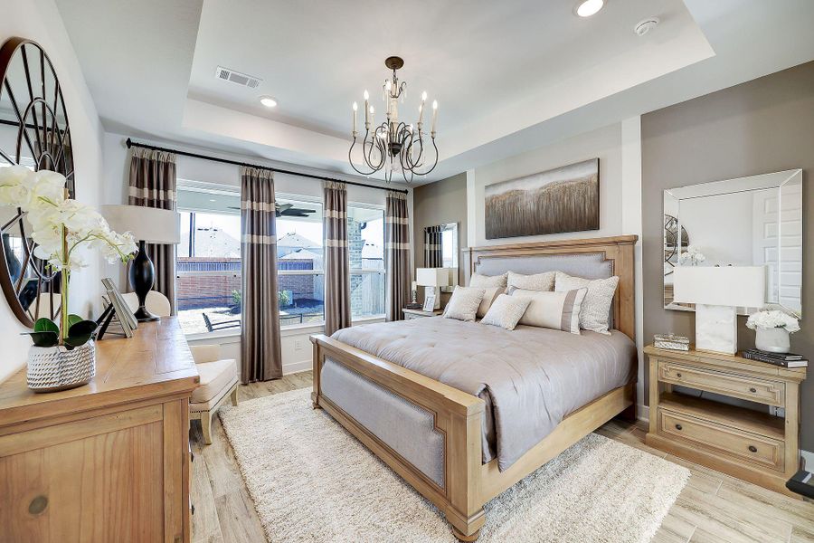 Furnished interior view inside a new home in Parmer Ranch, Georgetown (Image 16). Furnished interior view inside a new home in Parmer Ranch, Georgetown (Image 16).