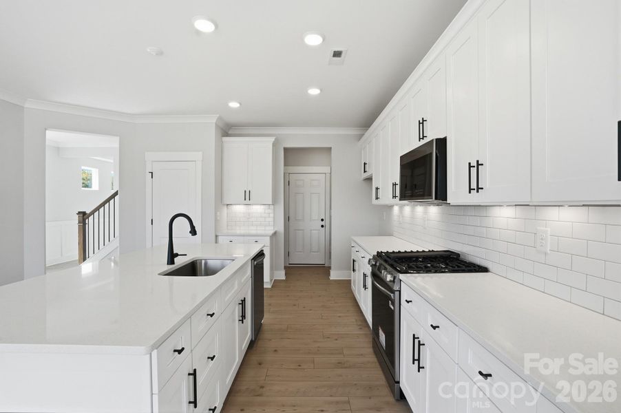 Furnished interior view inside a new home in Blythe Mill Townhomes, Waxhaw (Image 14).