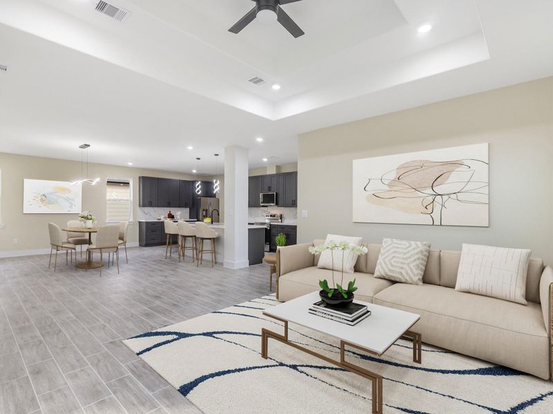 Furnished interior view inside a new home in , Cleveland (Image 14). Furnished interior view inside a new home in , Cleveland (Image 14).