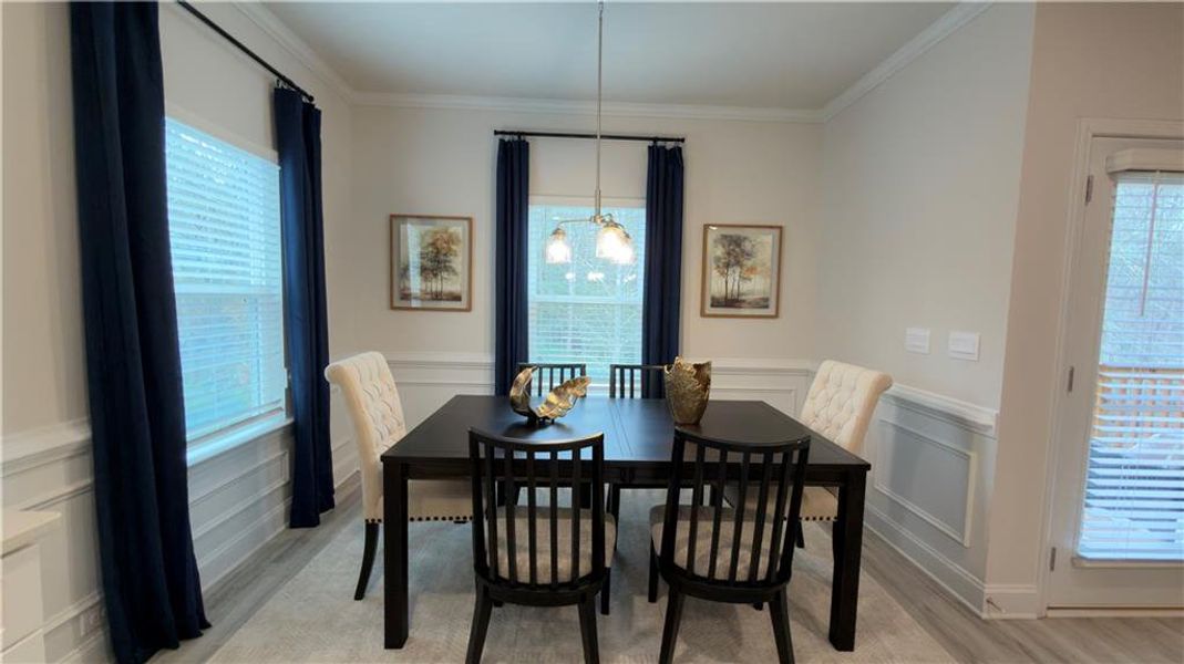 Furnished interior view inside a new home in Habersham Meadows, Demorest (Image 6).
