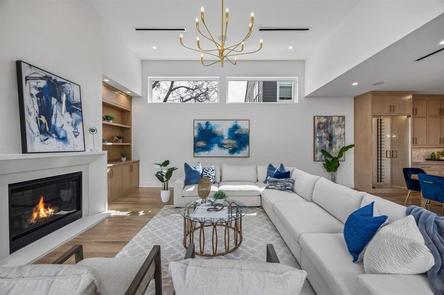 Furnished interior view inside a new home in , Dallas (Image 38).